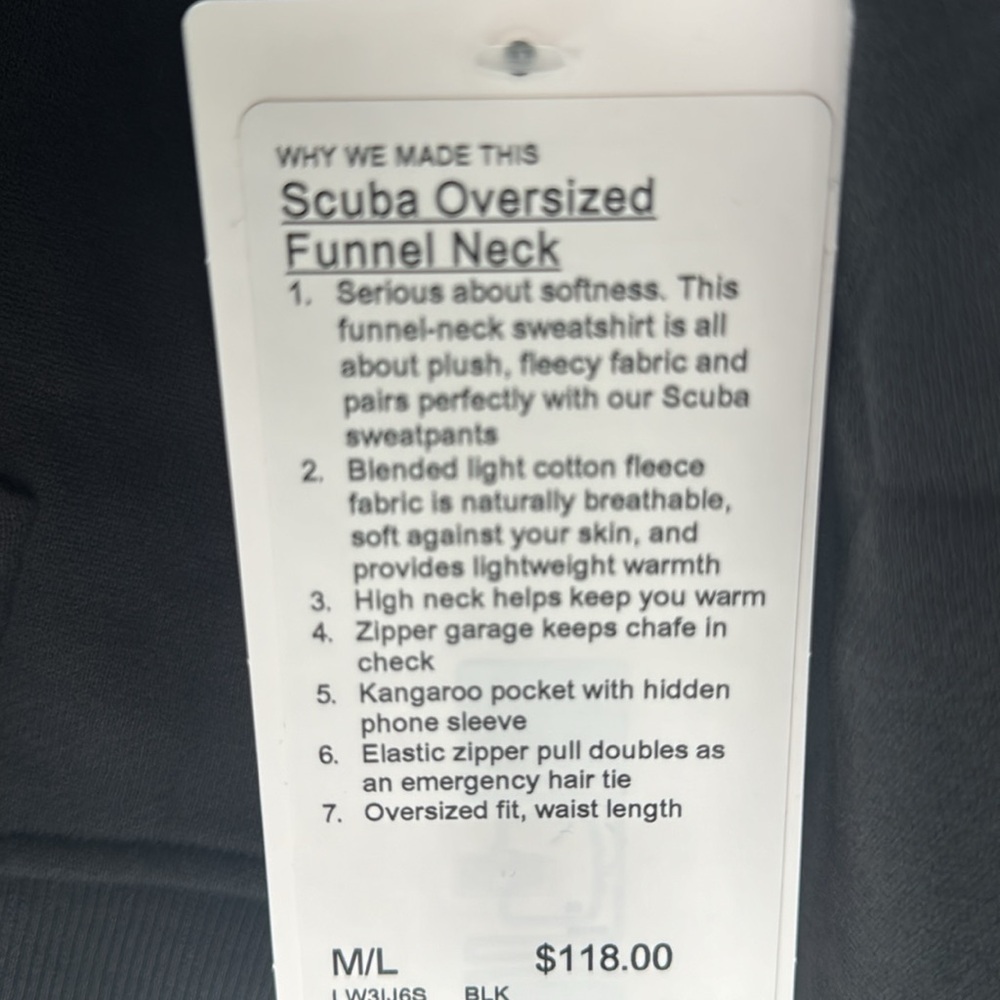 Scuba Oversized Funnel Neck Half Zip - Picture 6 of 6
